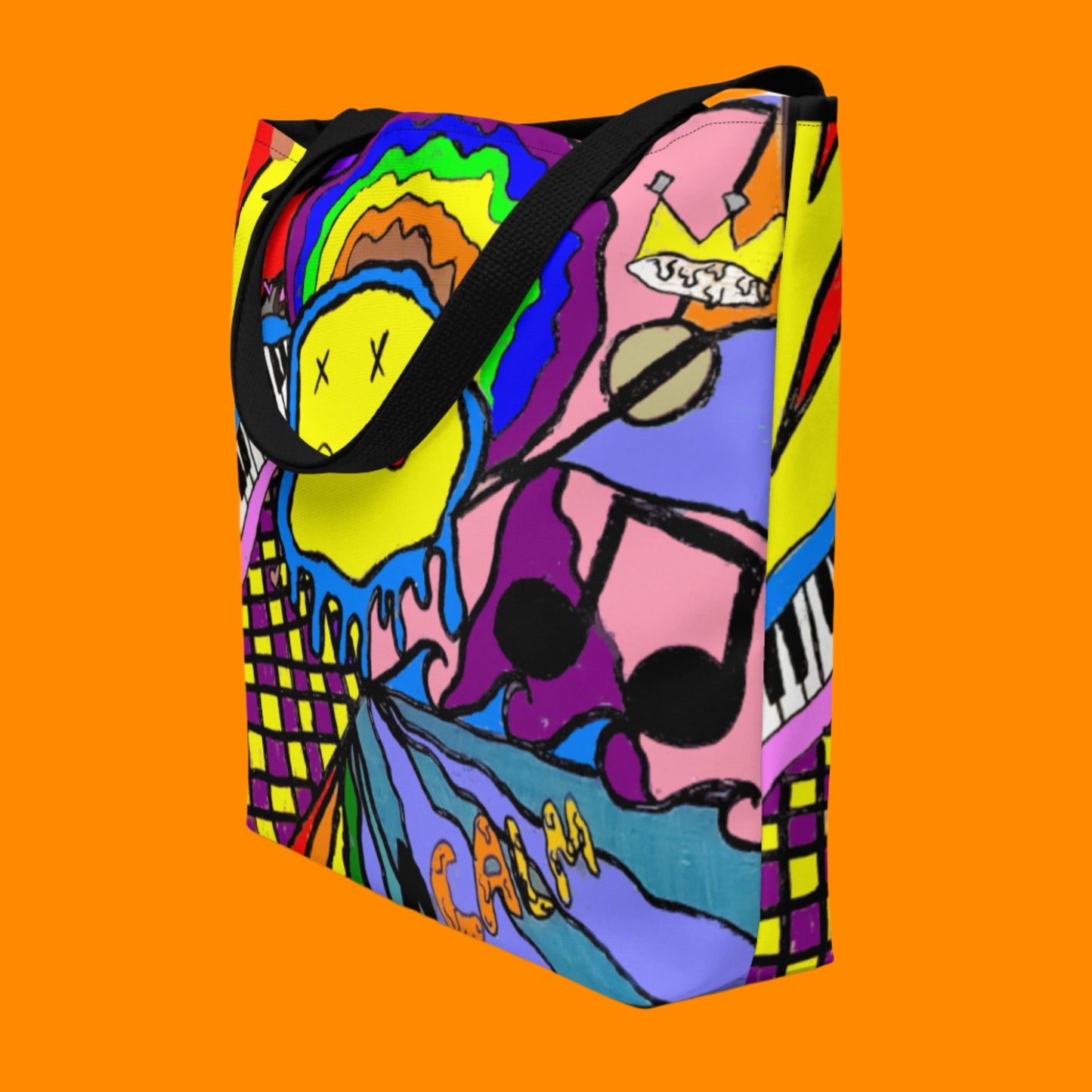 Young Artist Designed Large Tote Bag