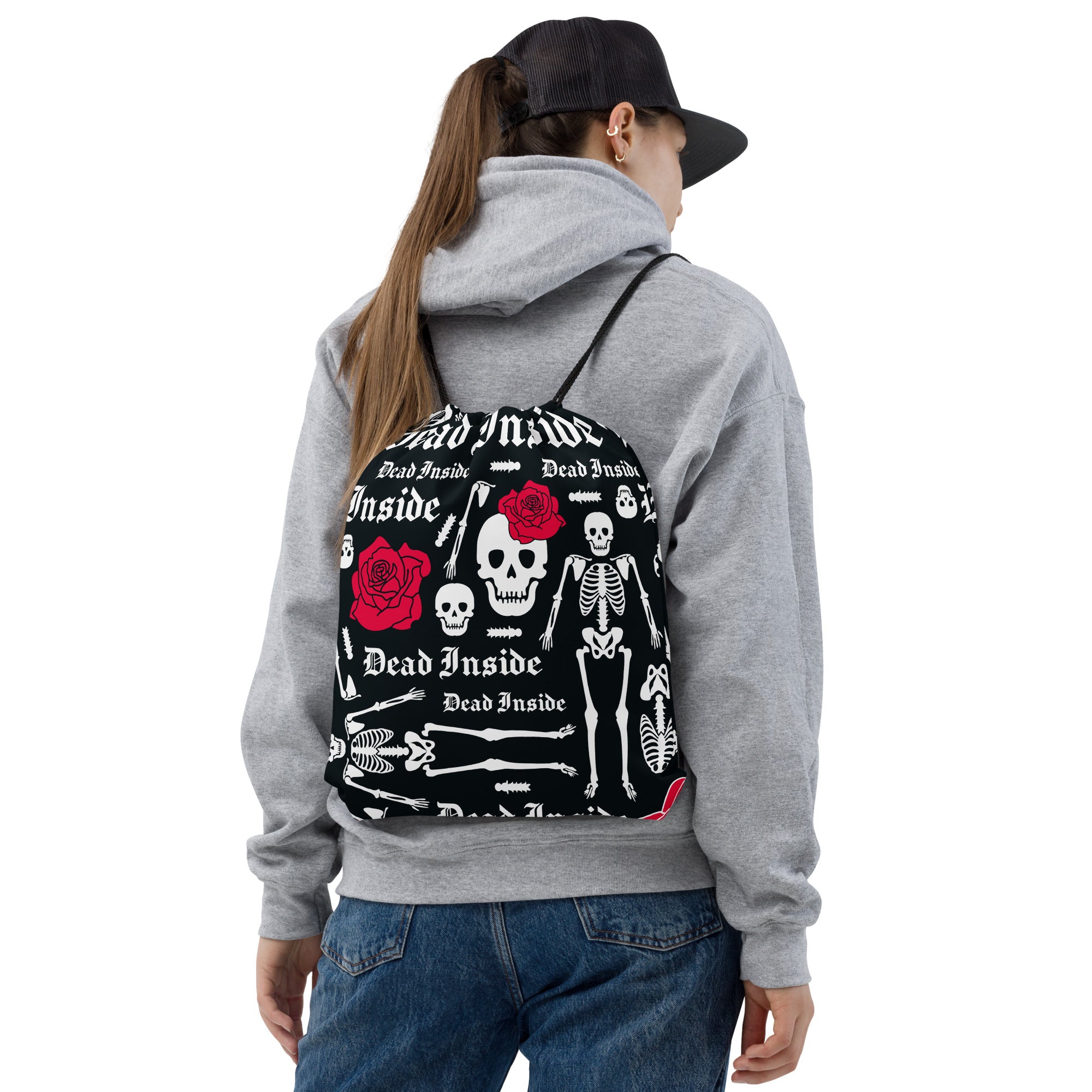 Dead Inside Drawstring bag – Blackbeard's Imaging