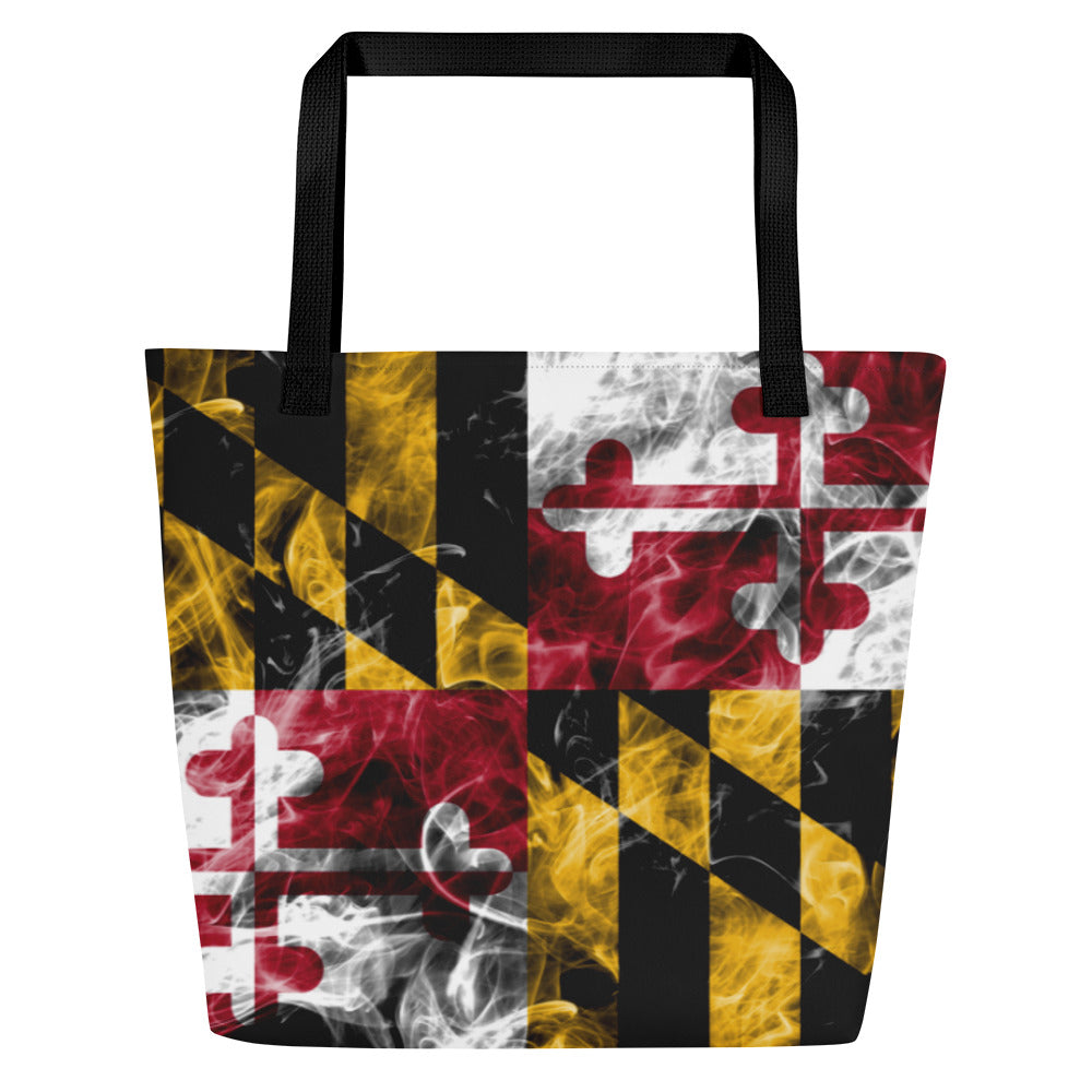 Maryland Print Large Tote Bag