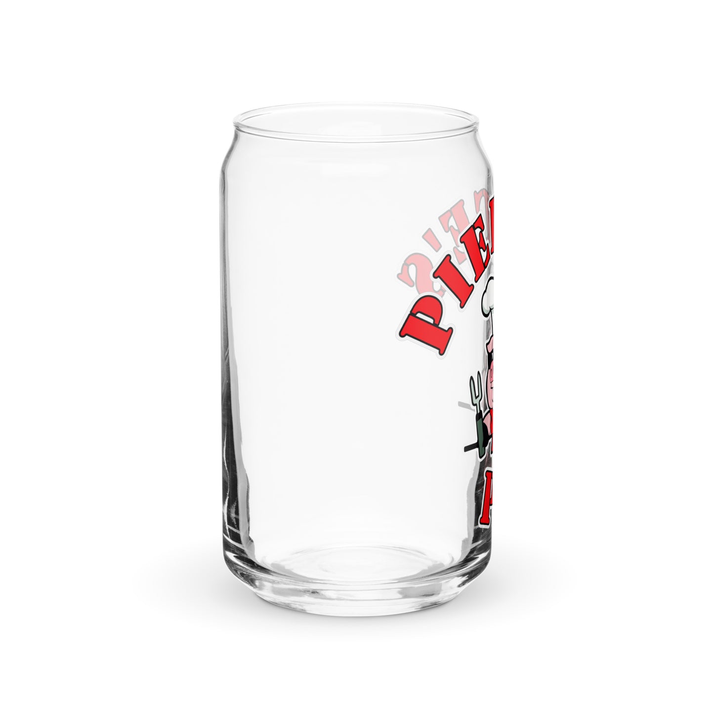 Pierce's Pit Can-shaped glass