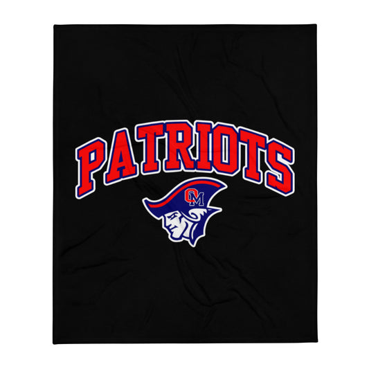 Old Mill Patriots Throw Blanket (Vertical)