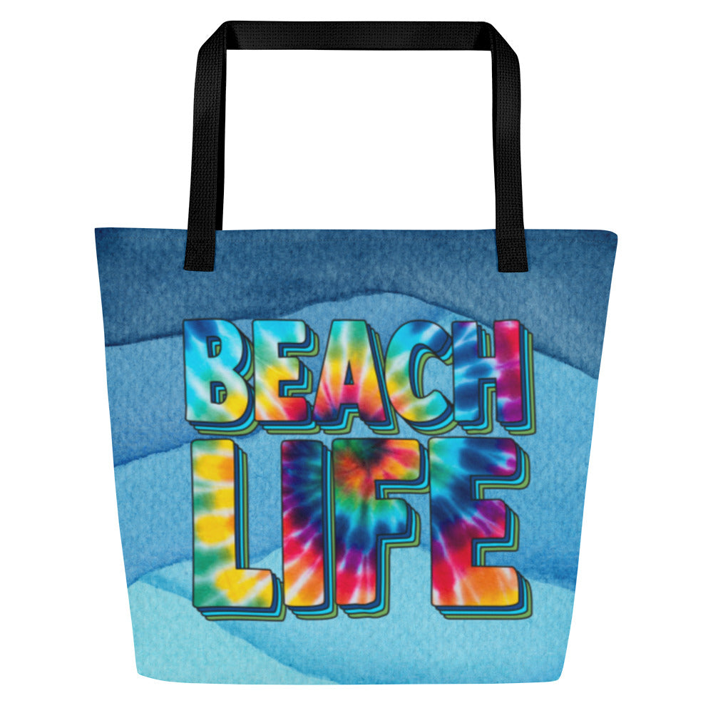 BEACH LIFE Large Tote Bag – Blackbeard's Imaging